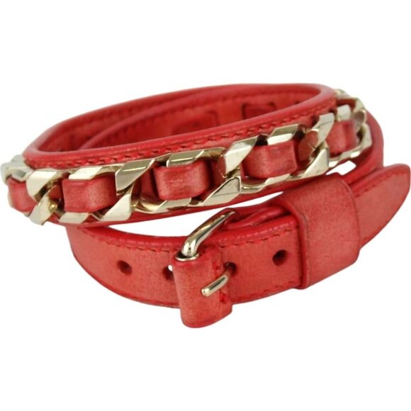 600157AR (S1) Givenchy Bracelet Red Leather - Picture 1 of 13